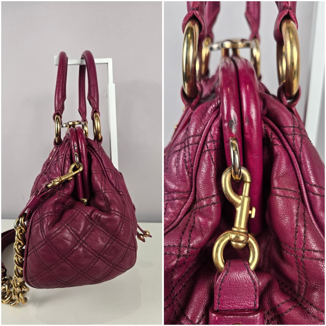 마크제이콥스 스탐백 미듐 퀼팅 체인 숄더백 가방 정품 마크 제이콥스 스탐 상품이미지3