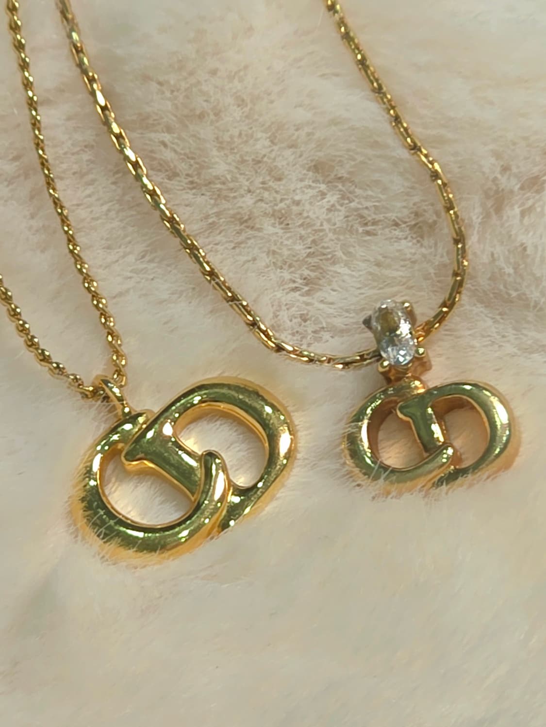 디올 금장 cd로고 큐빅 목걸이 예리목걸이 상품이미지2