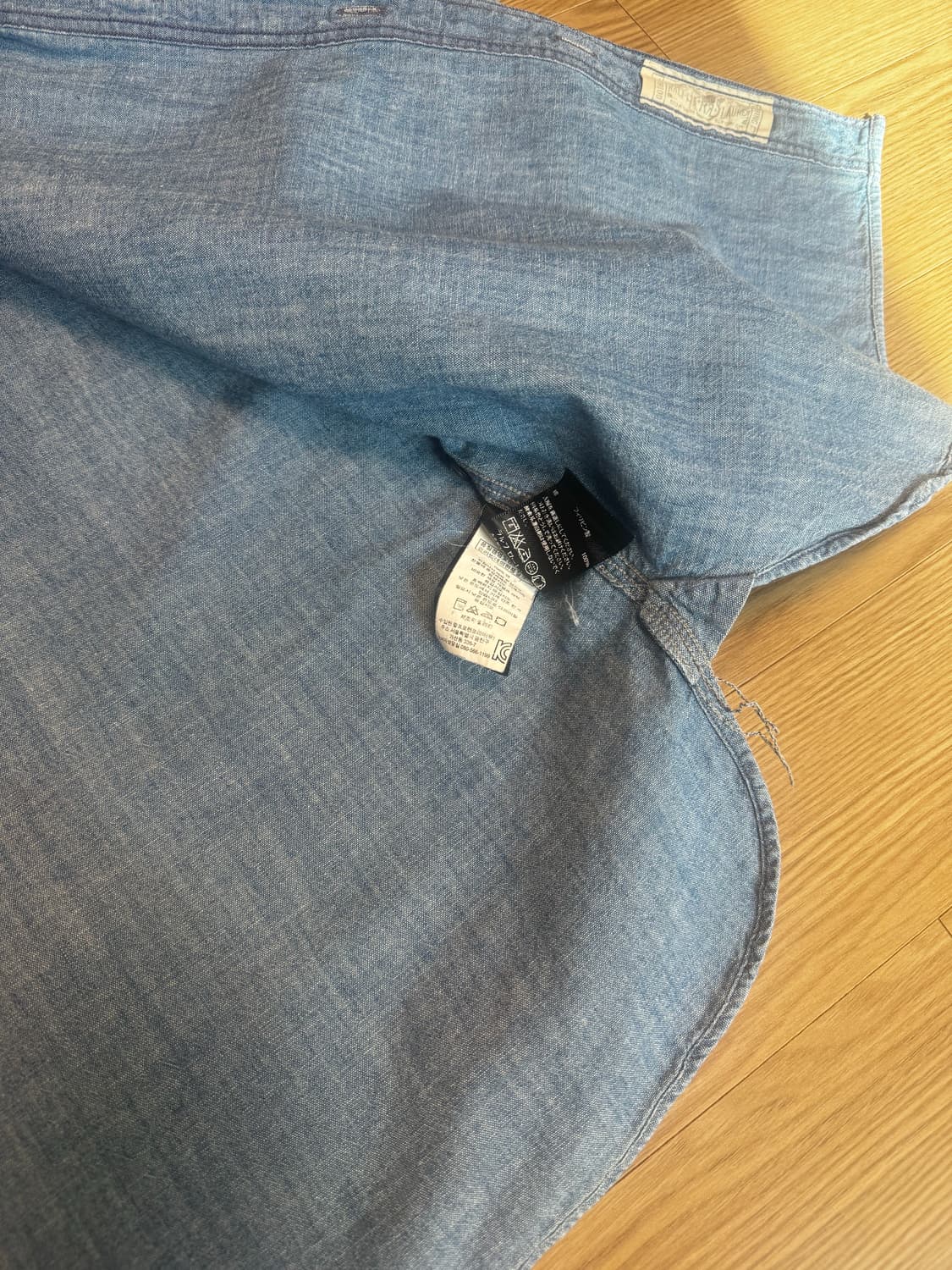 더블알엘 샴브레이 워크셔츠 M 상품이미지3