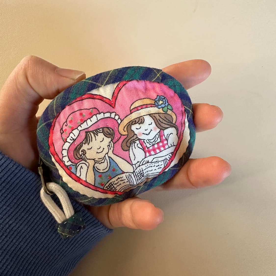 미국 빈티지 원단 에어팟 파우치/ 동전지갑 / 키링 / 작은파우치 상품이미지6