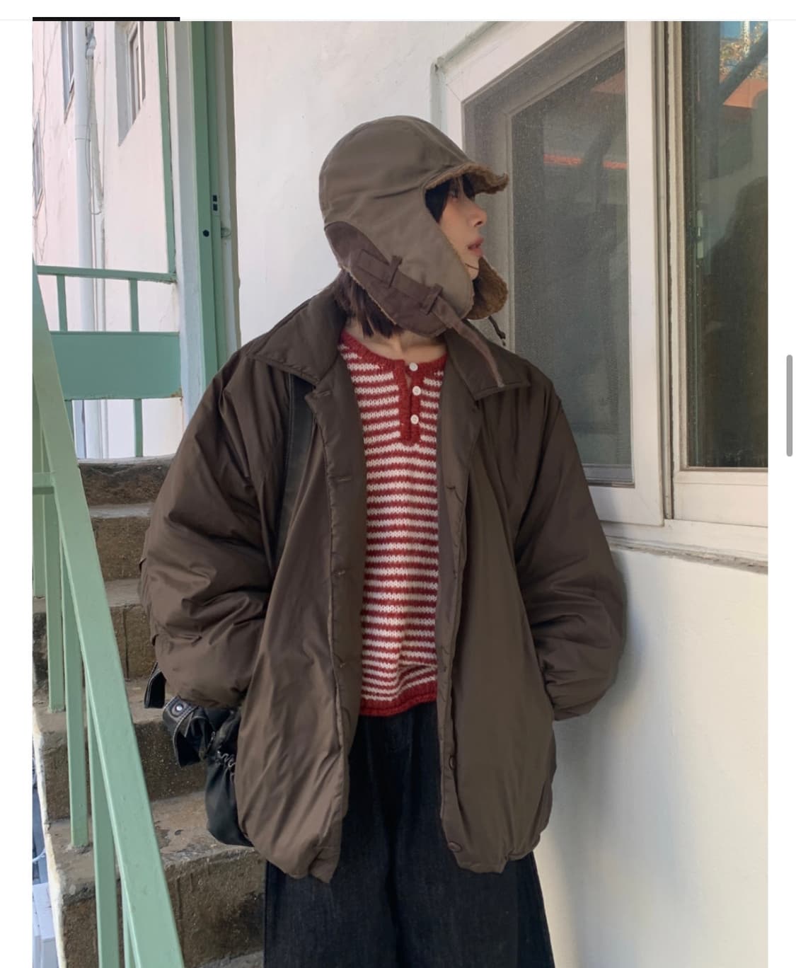 브라운 패딩 상품이미지2