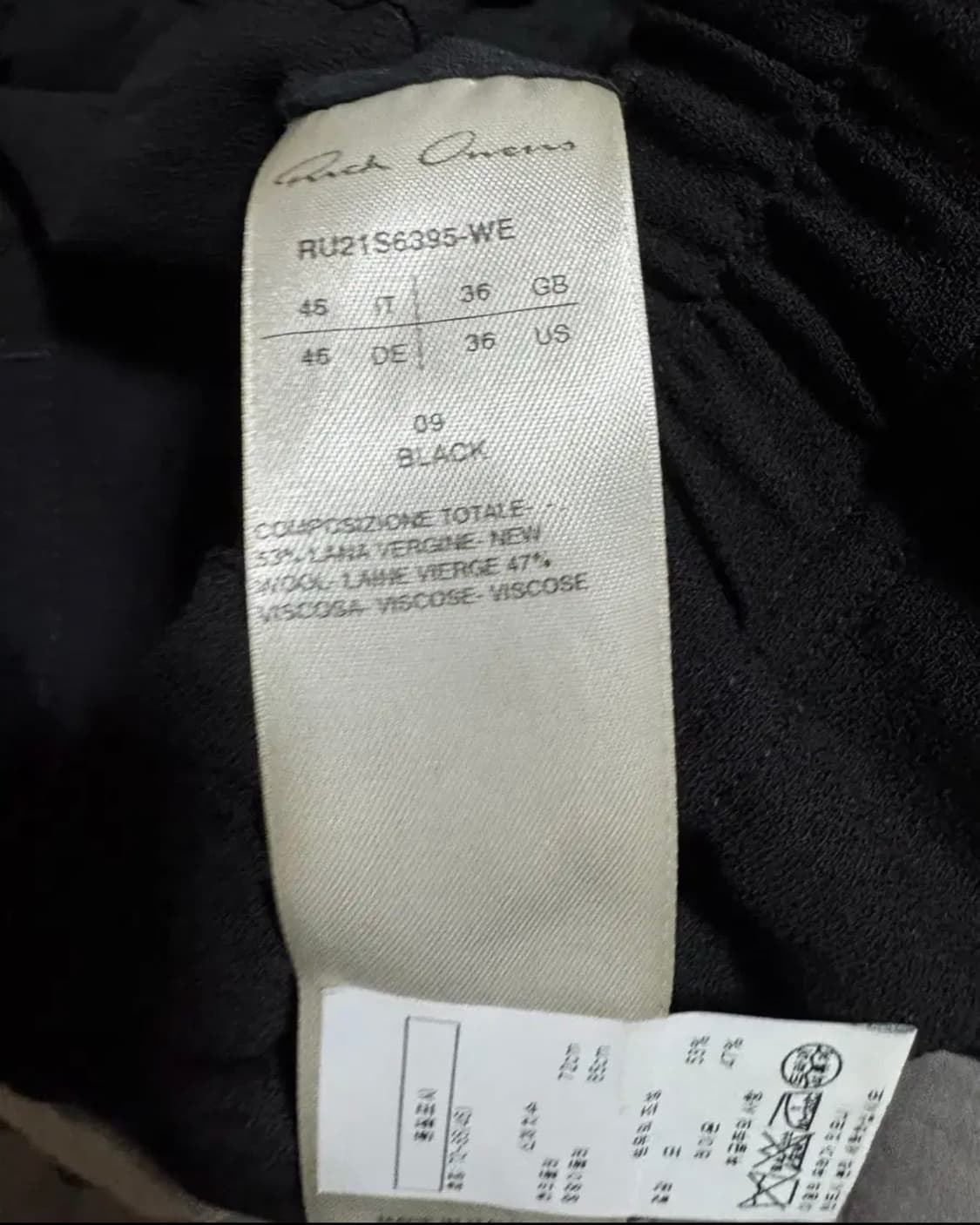 릭오웬스 아스테어 드로우스트링 크롭팬츠 WE 상품이미지5