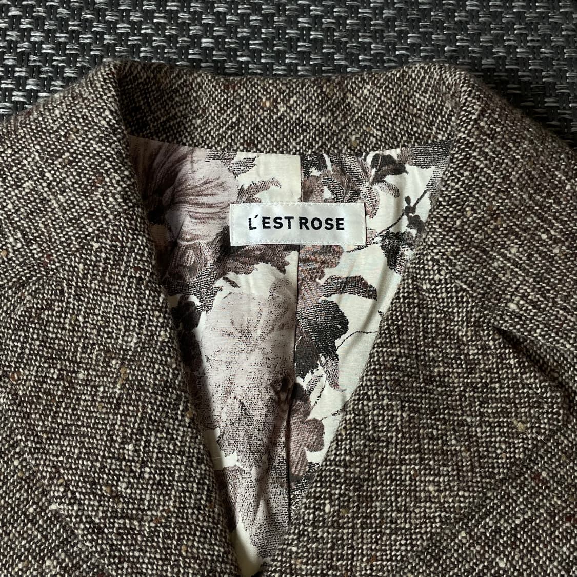 레스트로즈 브라운 슬림핏 울 자켓 M 상품이미지4