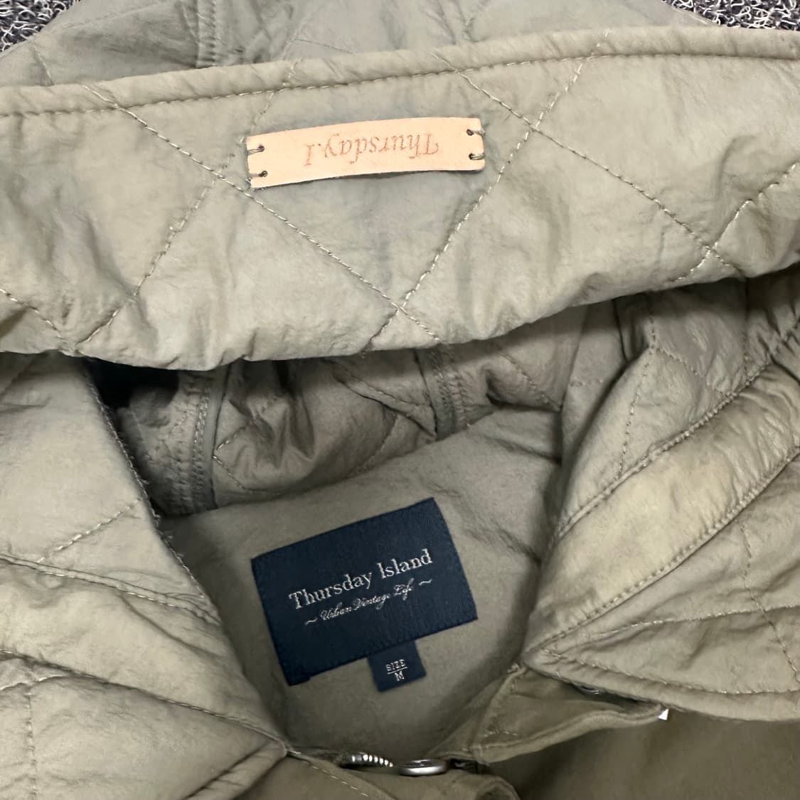 Thursday Island 써스데이 아일랜드 롱 야상 코트 카키 상품이미지3