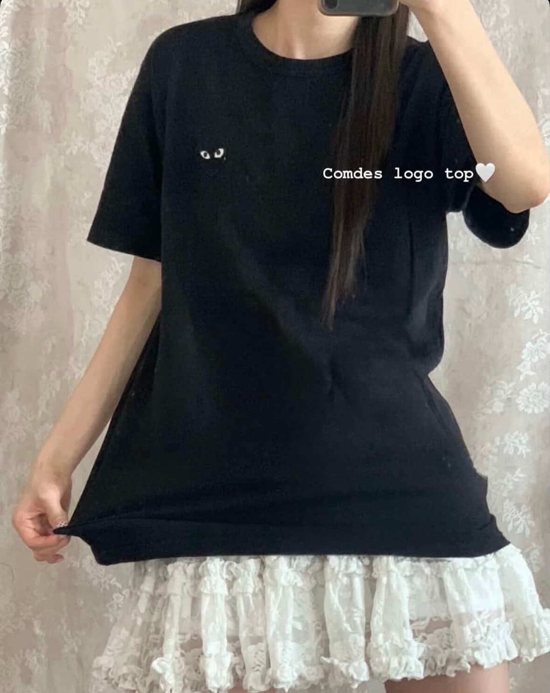 꼼데가르송 블랙 T 상품이미지1