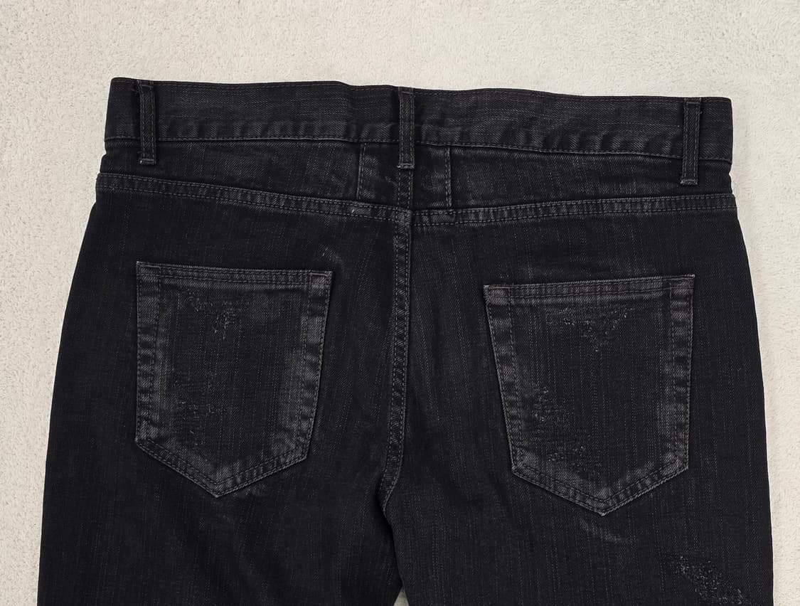 생로랑 무릎찢청 블랙청바지.  싸이즈 32 상품이미지5