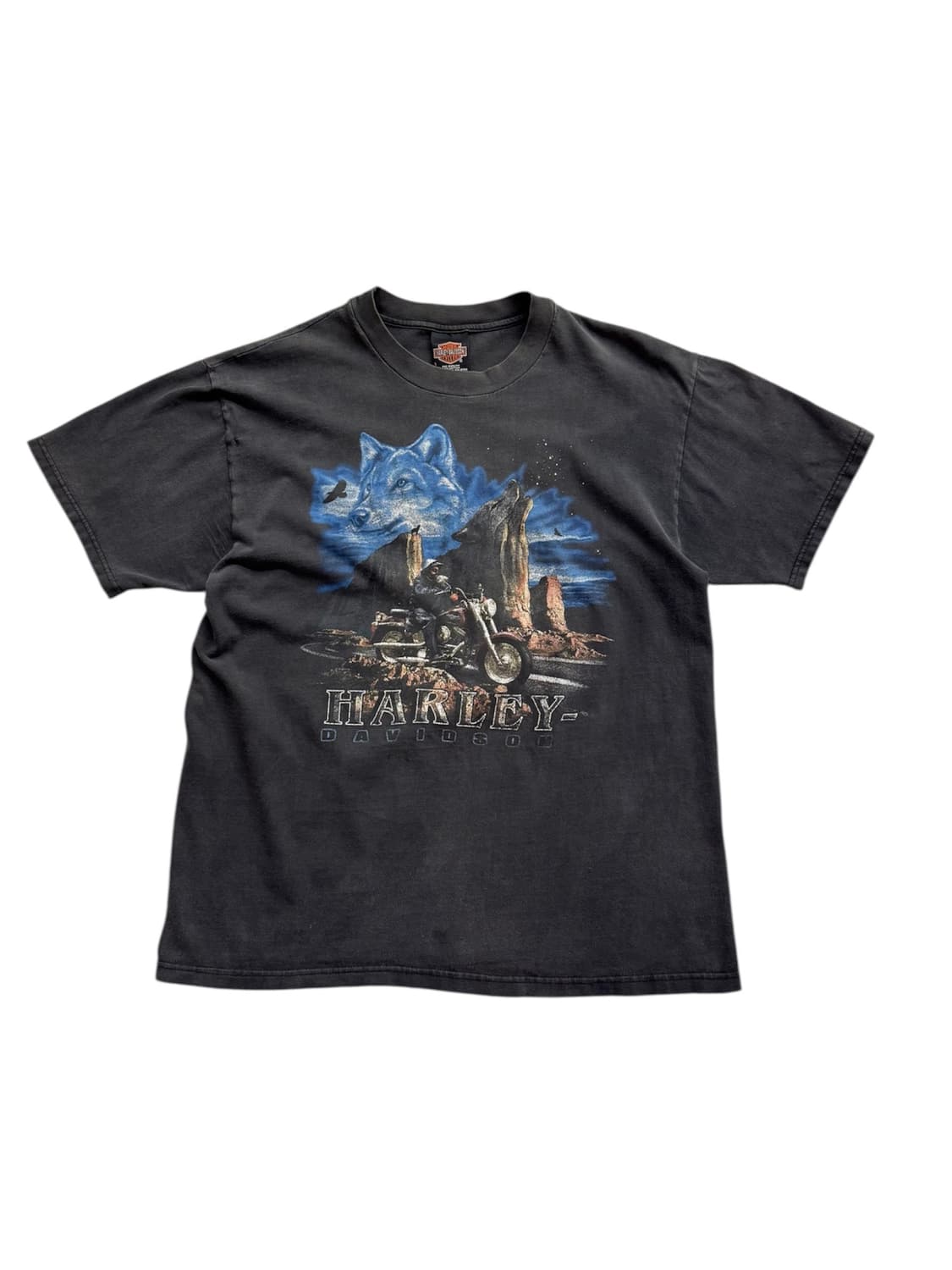 90s할리데이비슨 울프 반팔티 상품이미지1