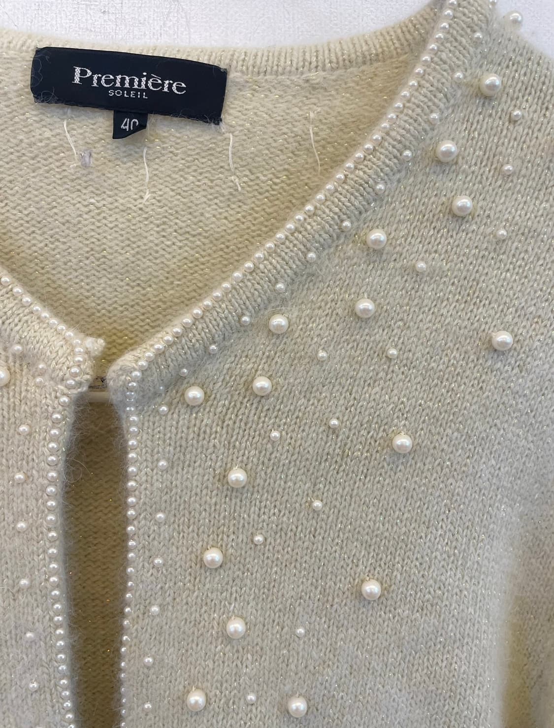 수입 프리미어 앙고라 진주 니트가디건:) 상품이미지2