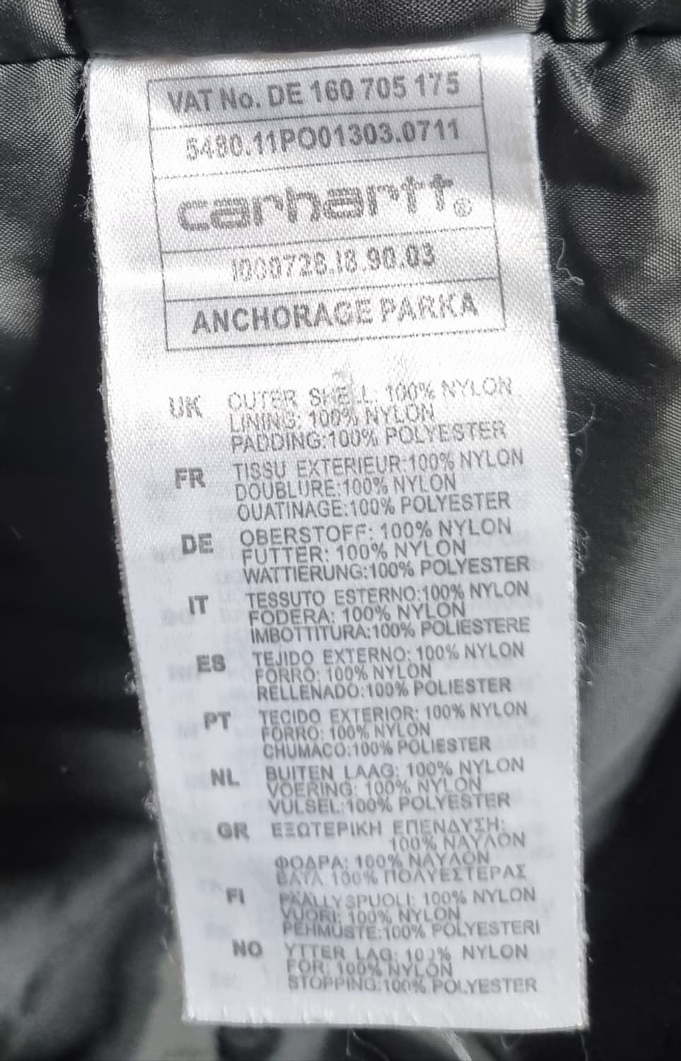 S ) 칼하트 다크카키 파카 패딩  상품이미지3