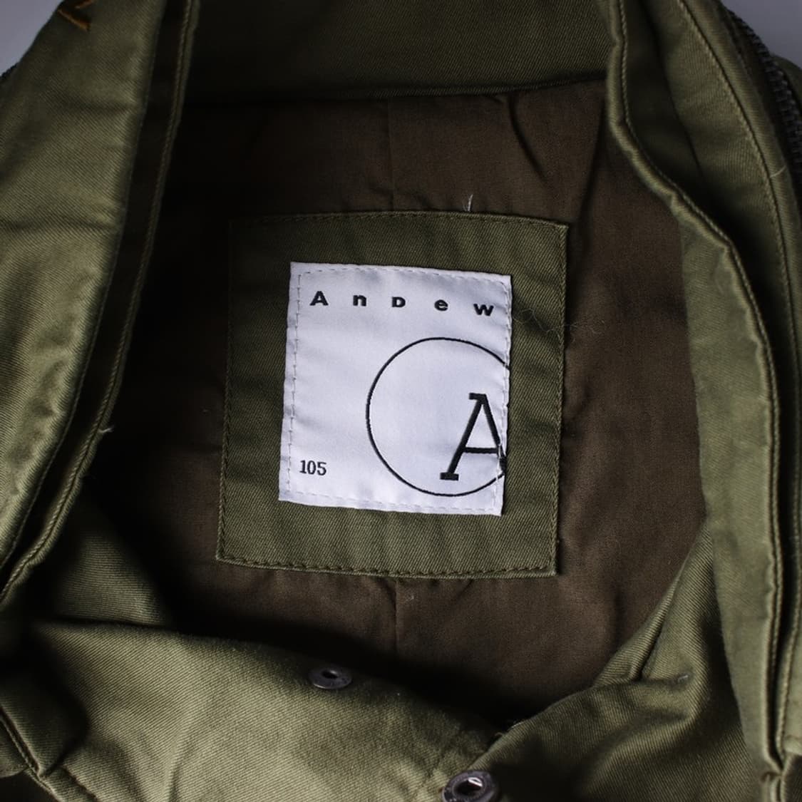 ANDEW 올리브 카키 포켓 필드 자켓 XL 상품이미지6