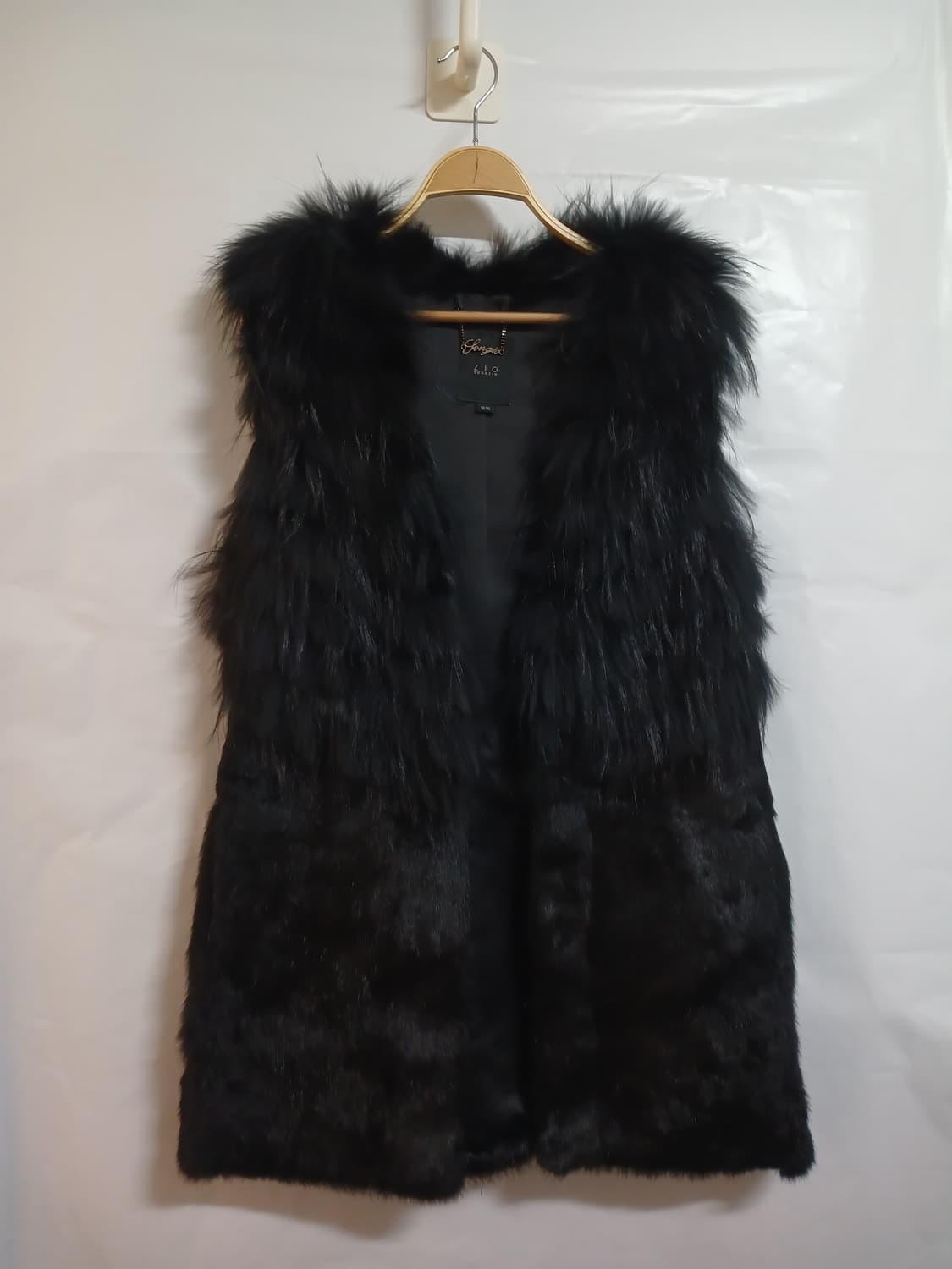 (77)지오송지오 여성 라쿤퍼 베스트 상품이미지7