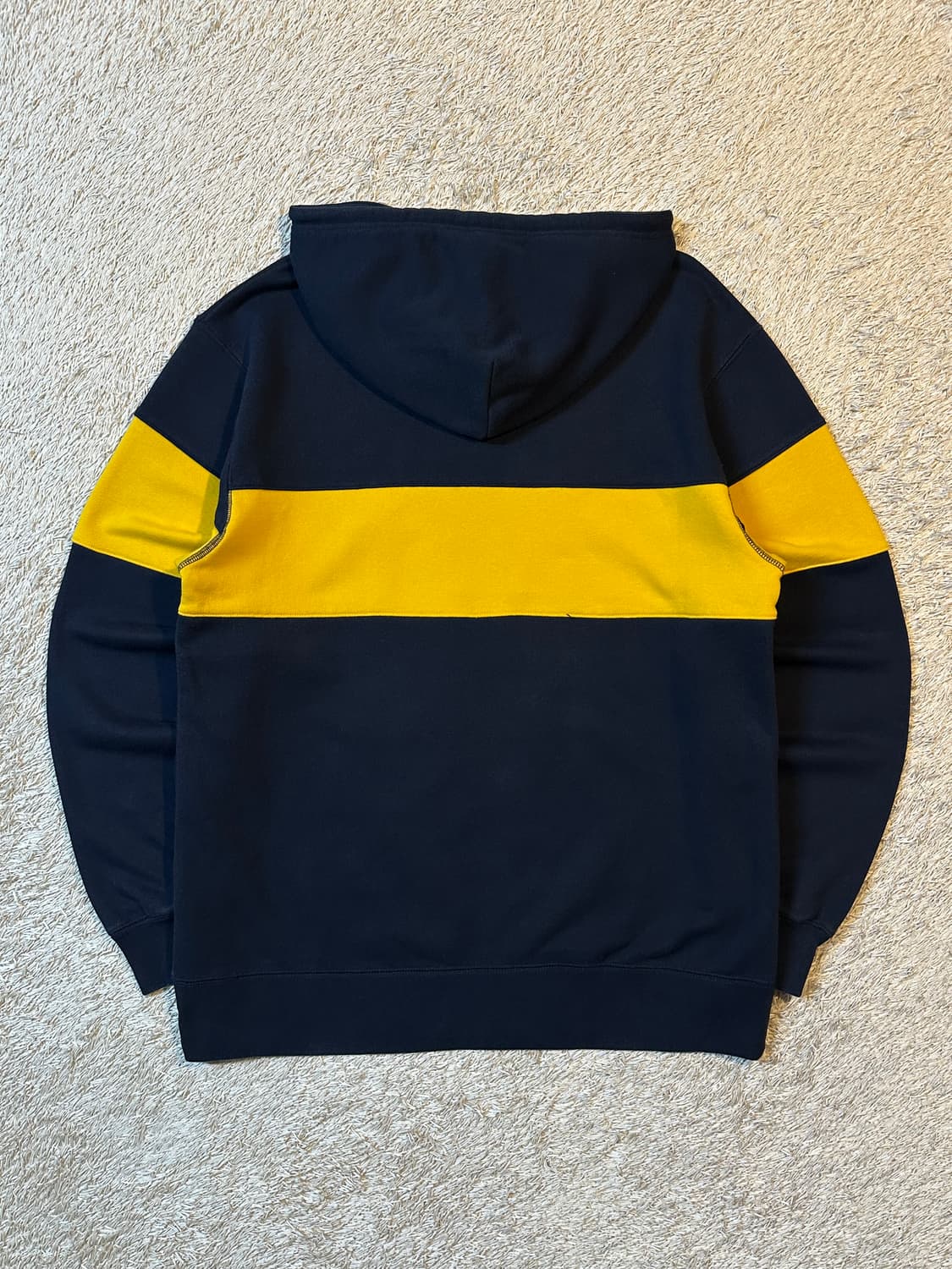 벤데이비스 BEN DAVIS 풀오버 반집업 배색 후드티 상품이미지3