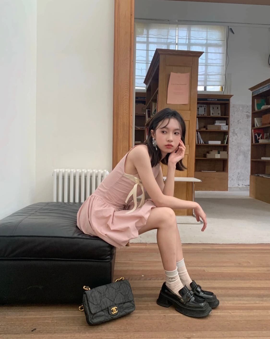 슈슈통 shushutong 리본 로퍼 신발 가죽 부츠 워커 상품이미지2