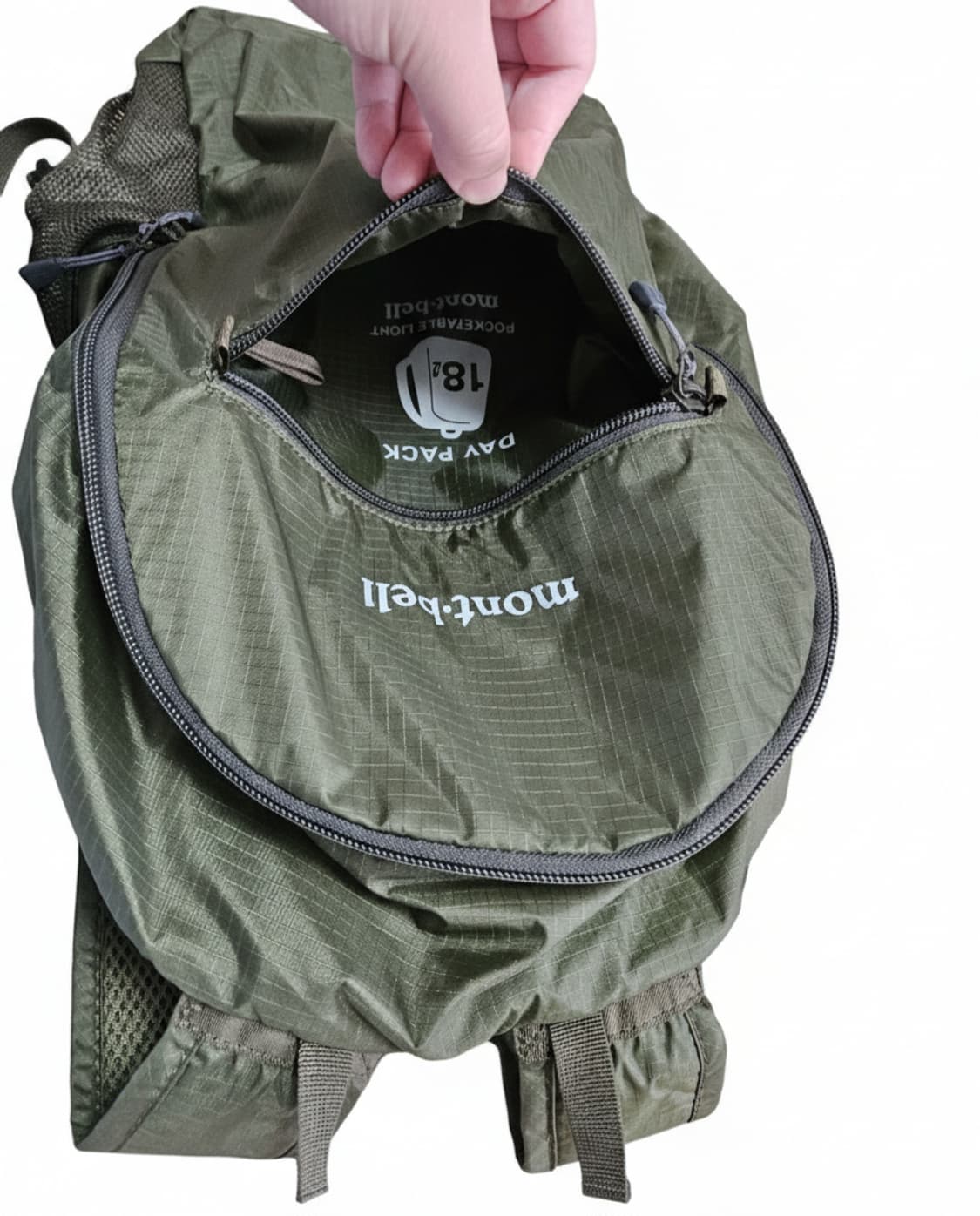 몽벨 포켓터블 라이트 백팩 키키 18L(개구리키링 포함) 상품이미지4