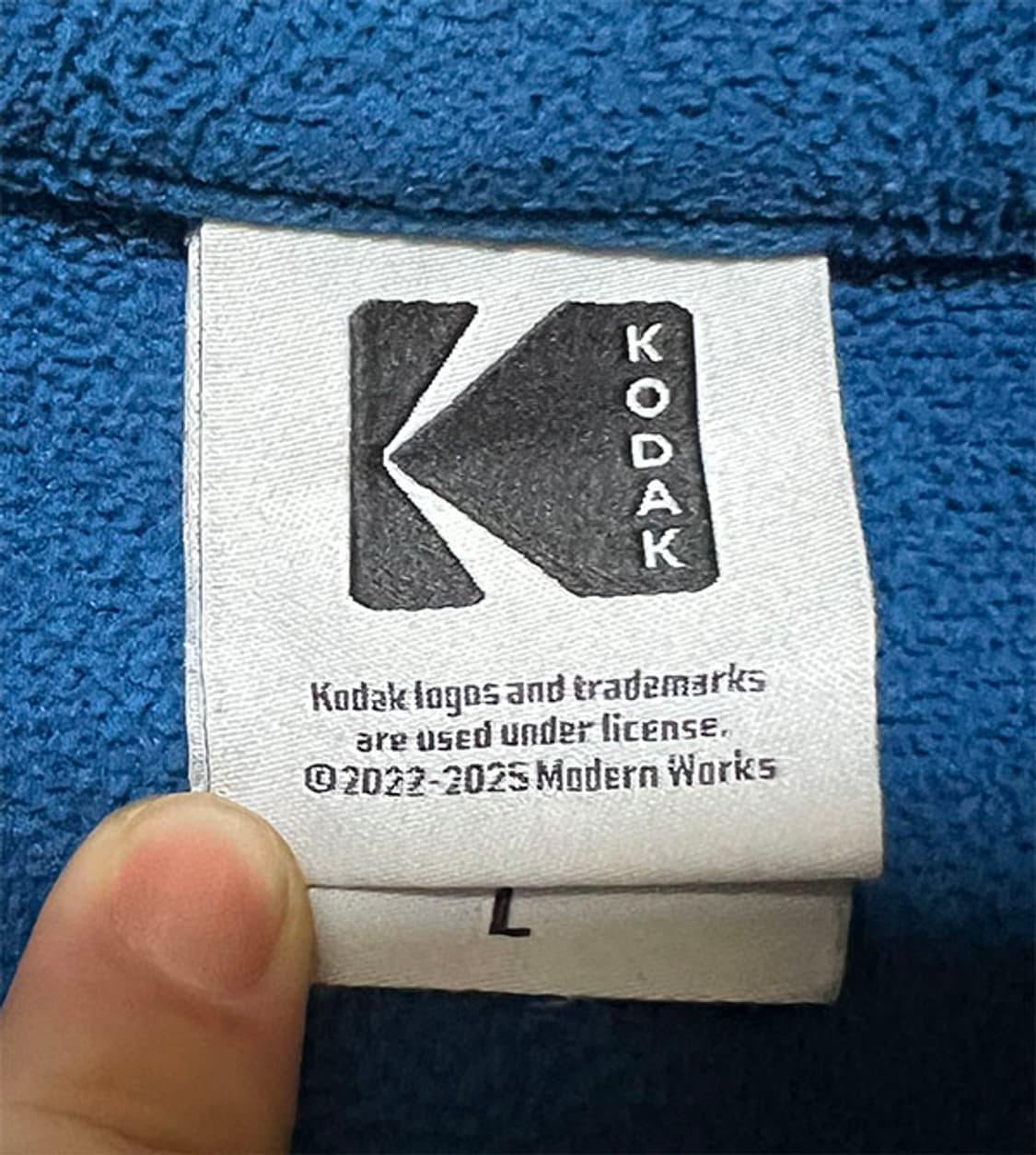 KODAK 코닥 남자 플리스 반집업 맨투맨 100-105 상품이미지3