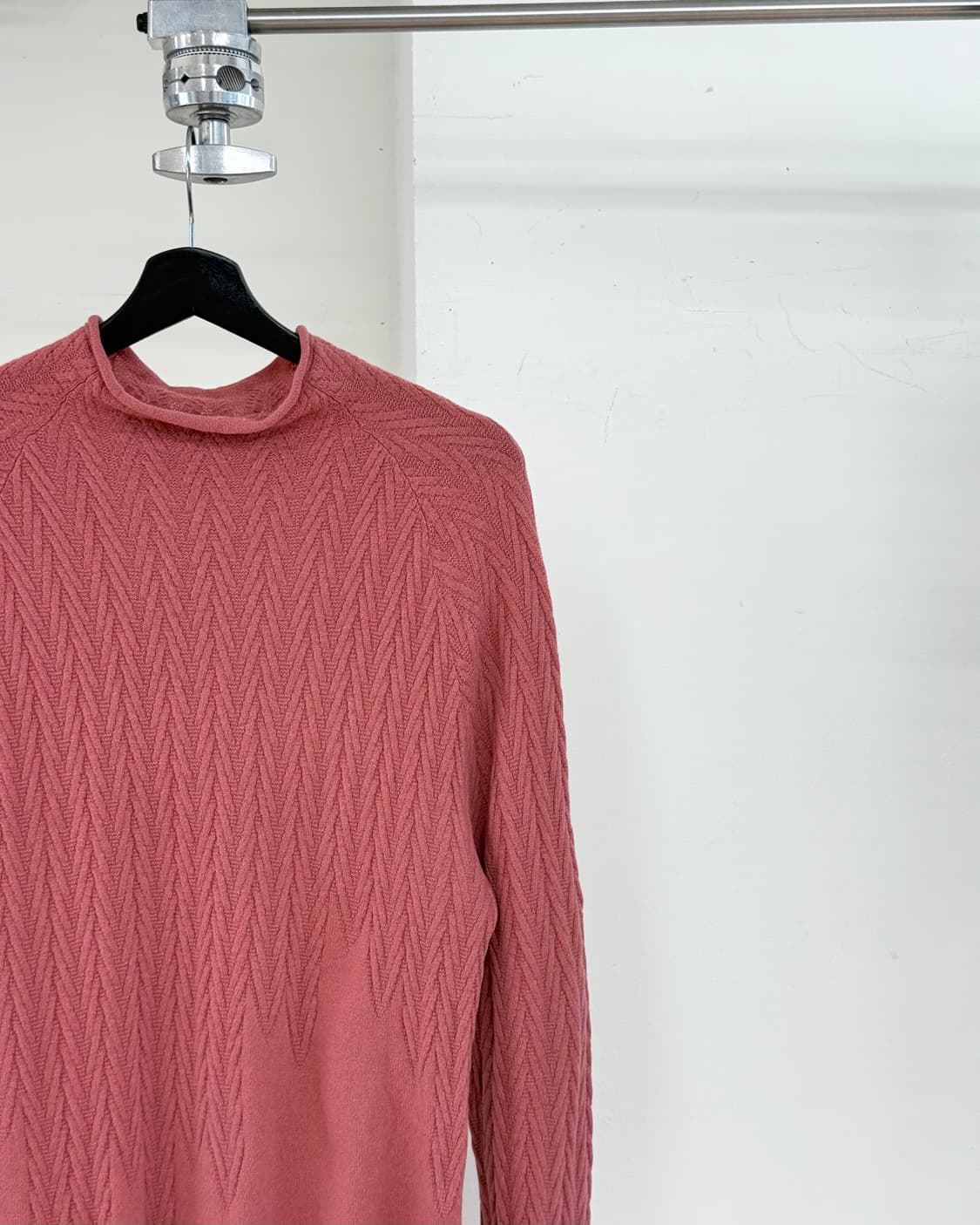에르메스 핑크 케시미어 목 넥 스웨터 상품이미지4