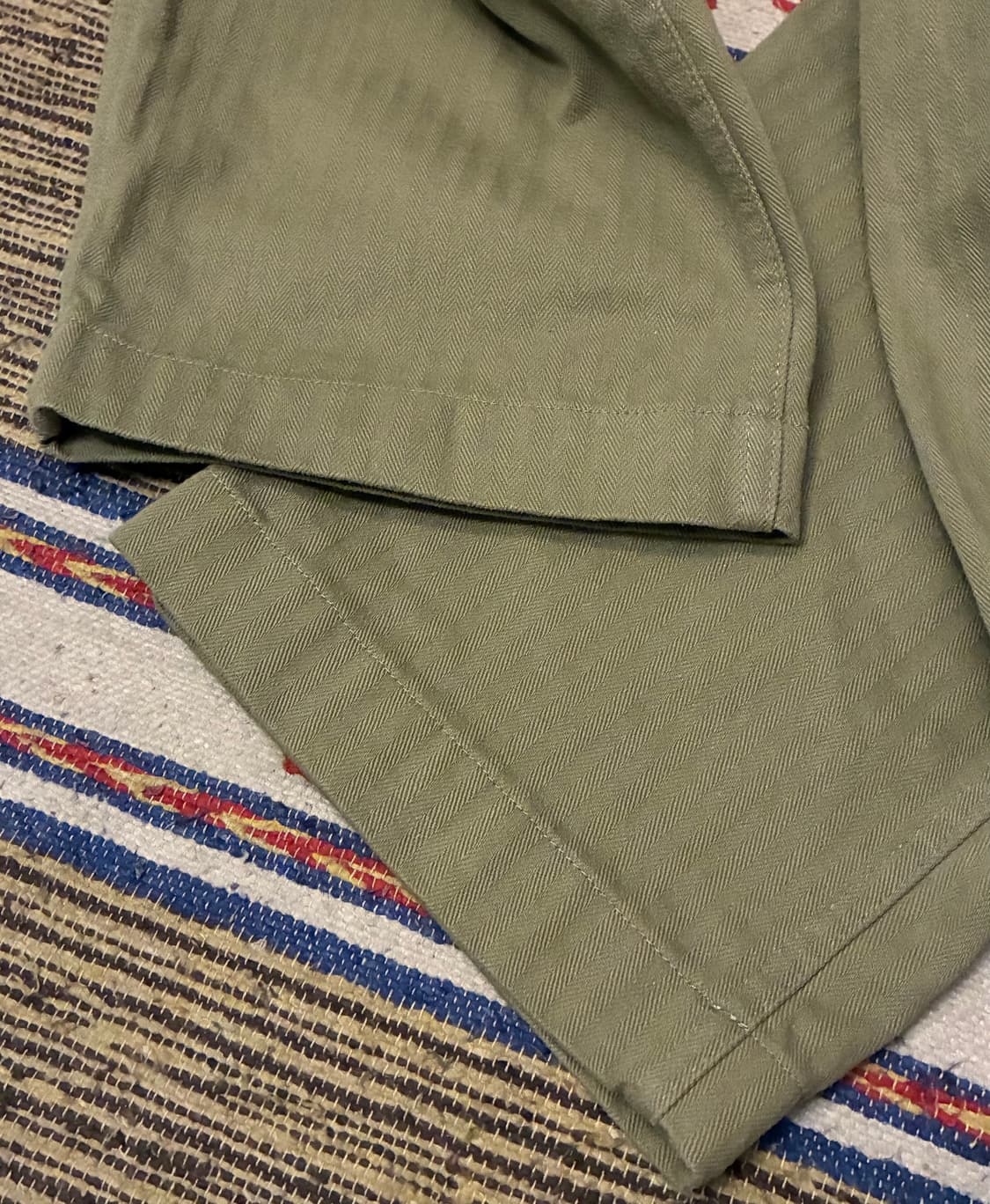 (S)반츠 HBT 헤링본 트윌 퍼티그팬츠 원워시 올리브 상품이미지8