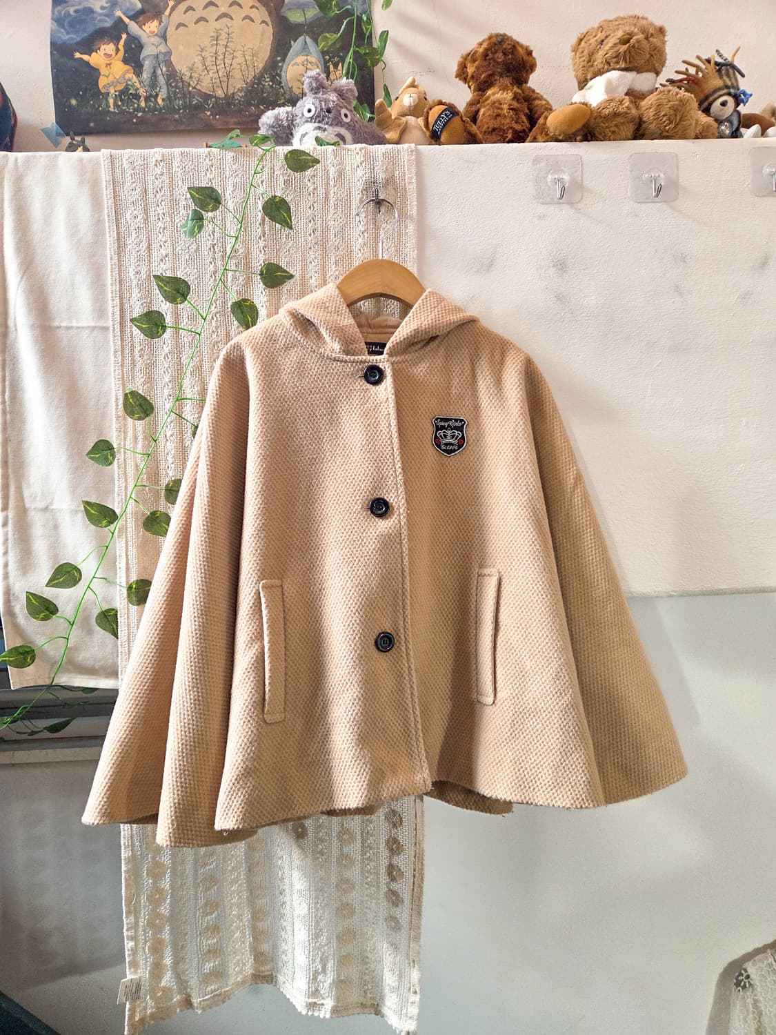 후드 케이프 코트 상품이미지1