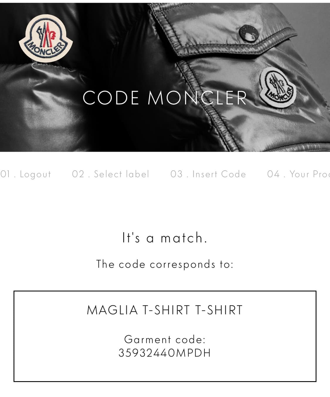 몽클레어 MAGLIA TSHIRT 티셔츠 90~95 상품이미지8