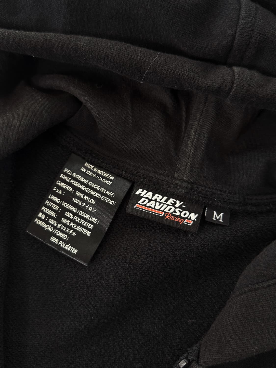 할리데이비슨 00‘s 루즈핏 커브드 플리스 후드집업 상품이미지5