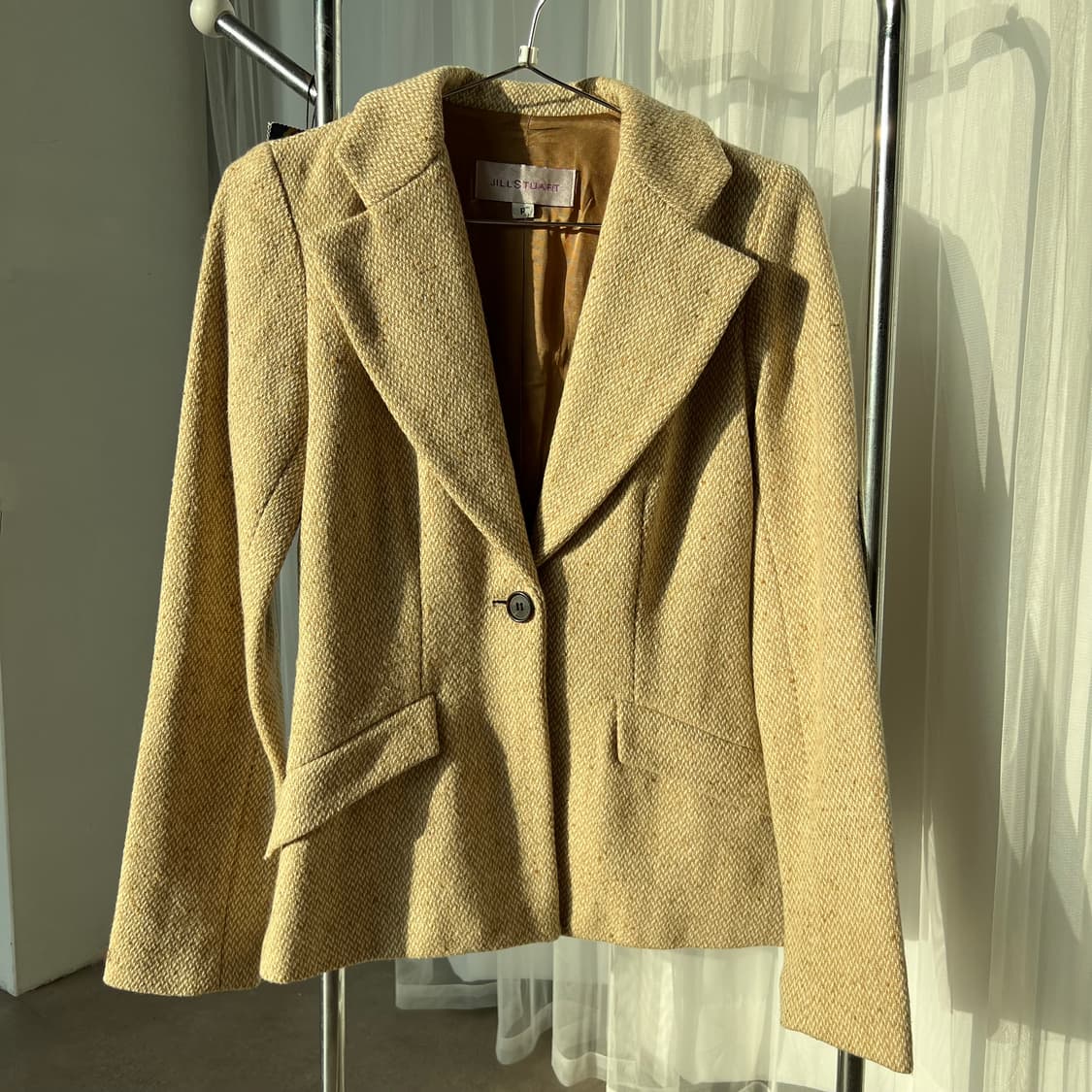 질스튜어트 싱글버튼 울실크혼방 모직 자켓 상품이미지1