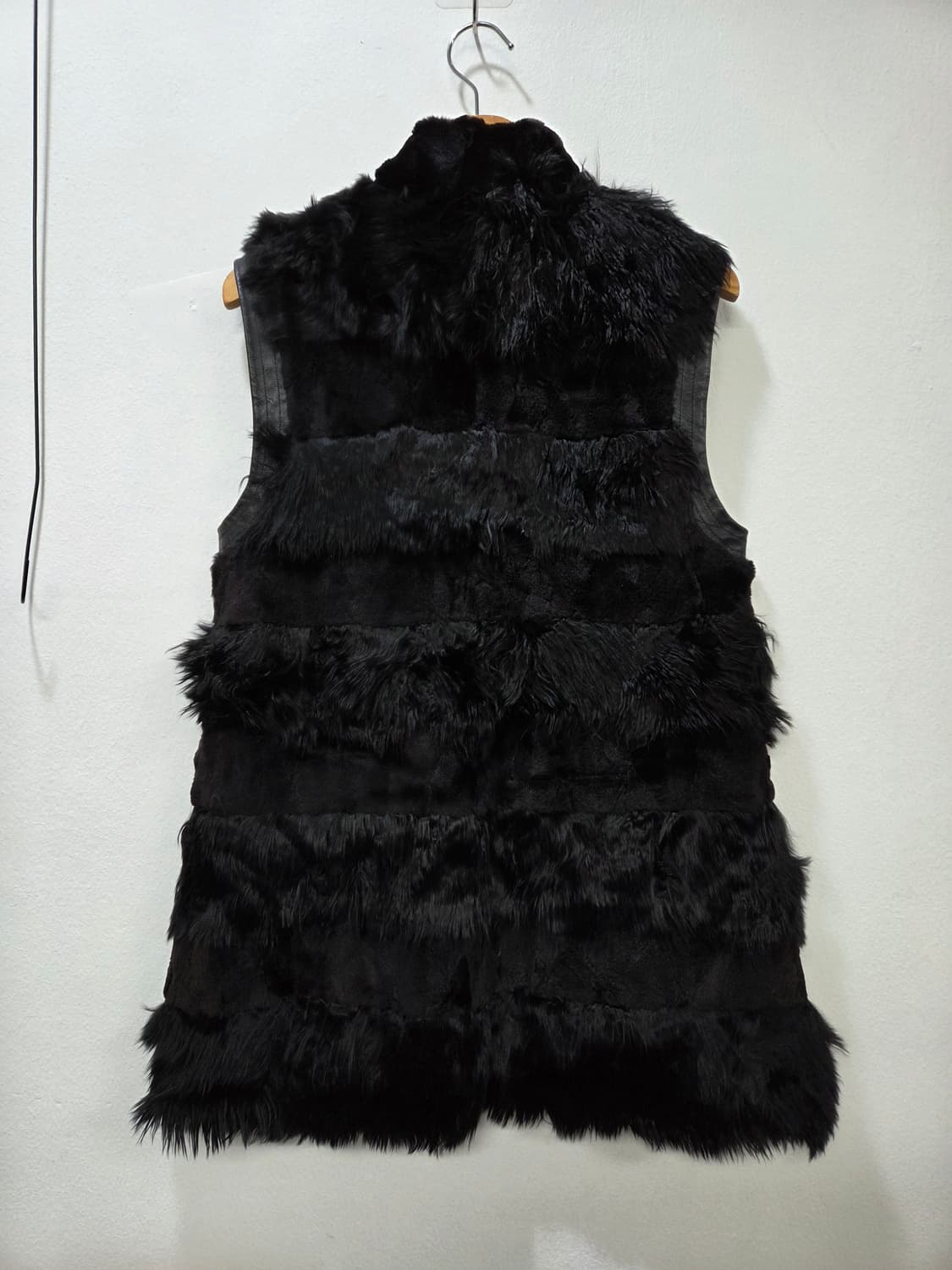 천연밍크 & 천연퍼 블랙 퍼 코트 베스트 조끼 Y2K 상품이미지6