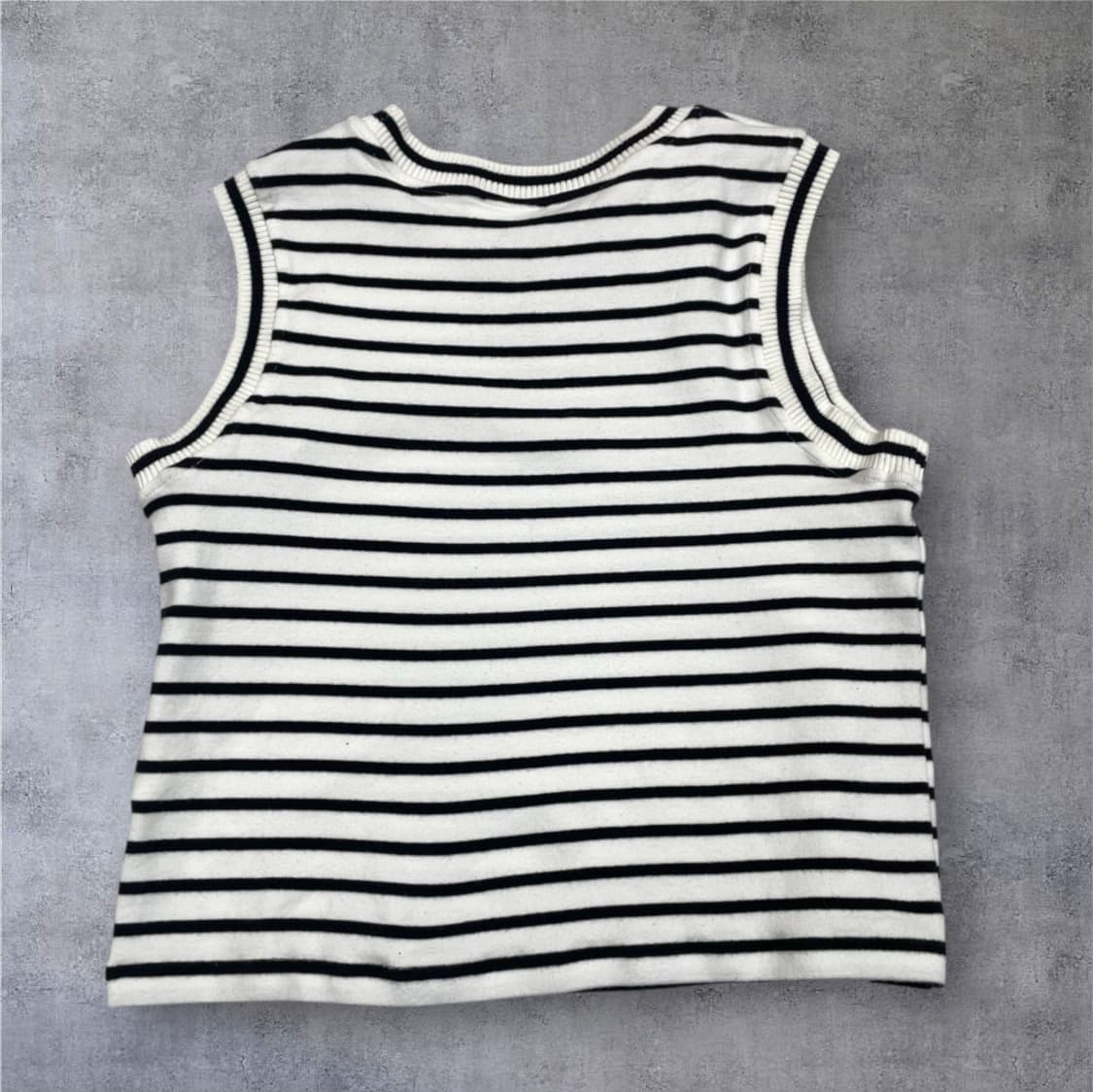 셀린느 Celine 스트라이프 트리옹프 슬리브리스 니트 40 상품이미지8