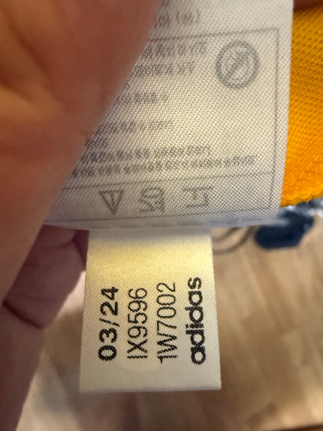 [XL] 새상품 아디다스 롱슬리브 져지 옐로우 상품이미지6