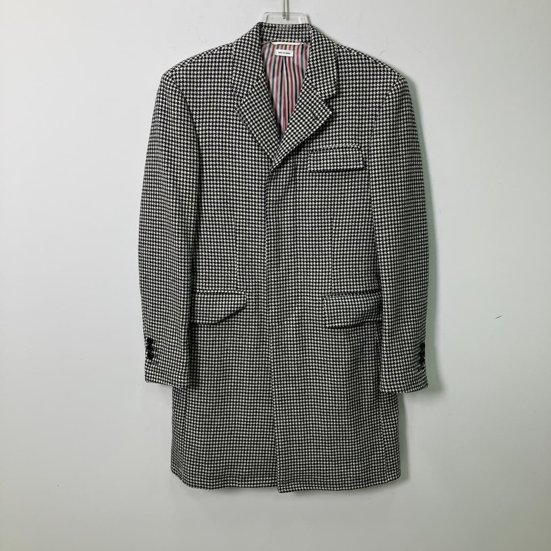 톰브라운 하운드투스 패턴 울코트  상품이미지1