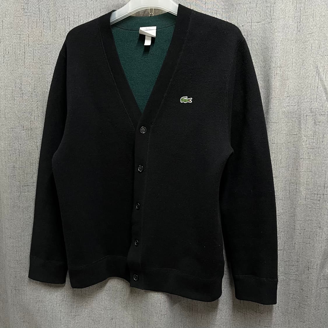 라코스테 라이브 울 니트 브이넥 가디건 L 상품이미지2