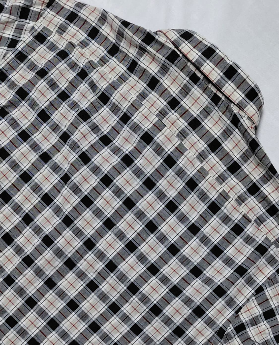 [L] MACCHIO(마키오) 코튼 100% 체크 워크 셔츠 상품이미지8