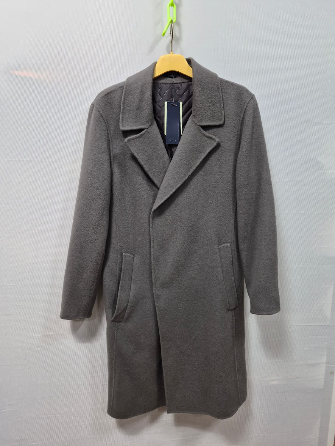 새상품 지오지아 그레이 남성 롱코트 오버핏 95 상품이미지1
