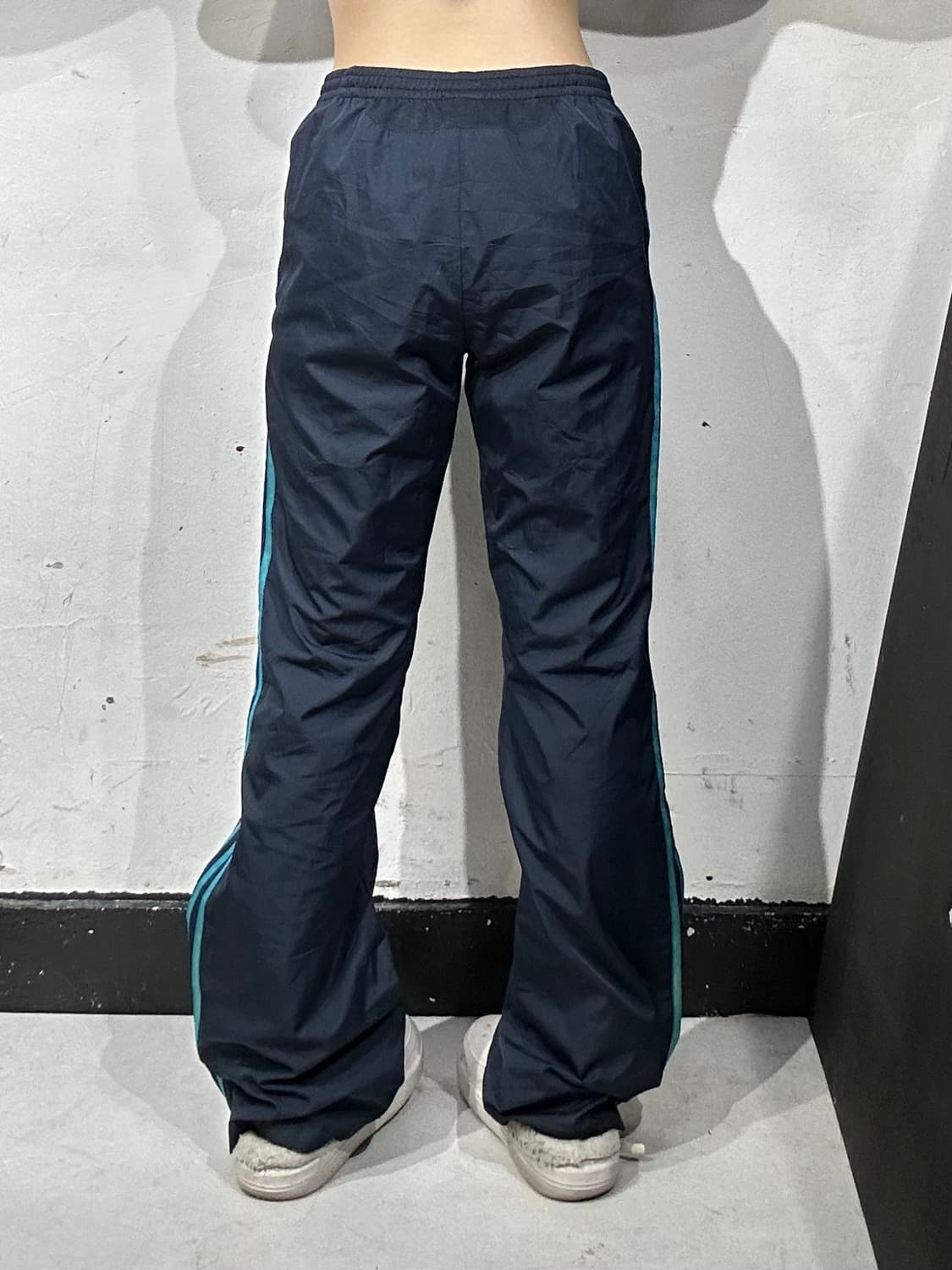 아디다스 네이비 와이드 삼선 추리닝 트레이닝 대대당 트랙 팬츠 L 상품이미지3