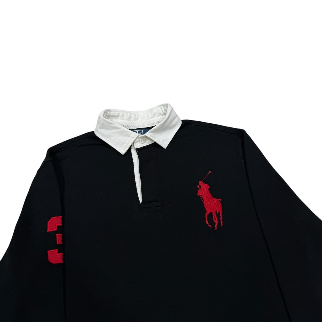 폴로 랄프로렌 레드 빅포니 PK 럭비 카라티 블랙 M 상품이미지2