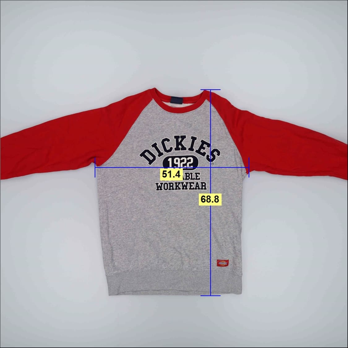 M 디키즈 배색 맨투맨 0409H1 상품이미지5