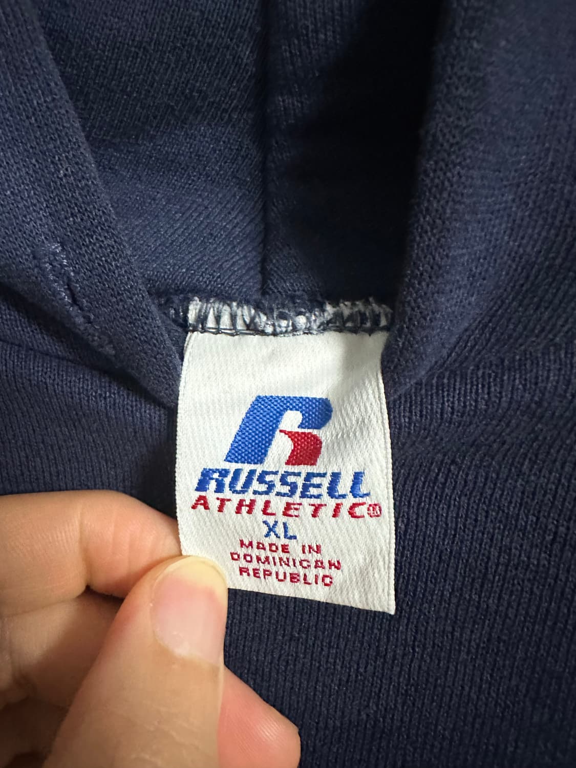 빈티지 러셀 네이비 후디 XL 상품이미지4