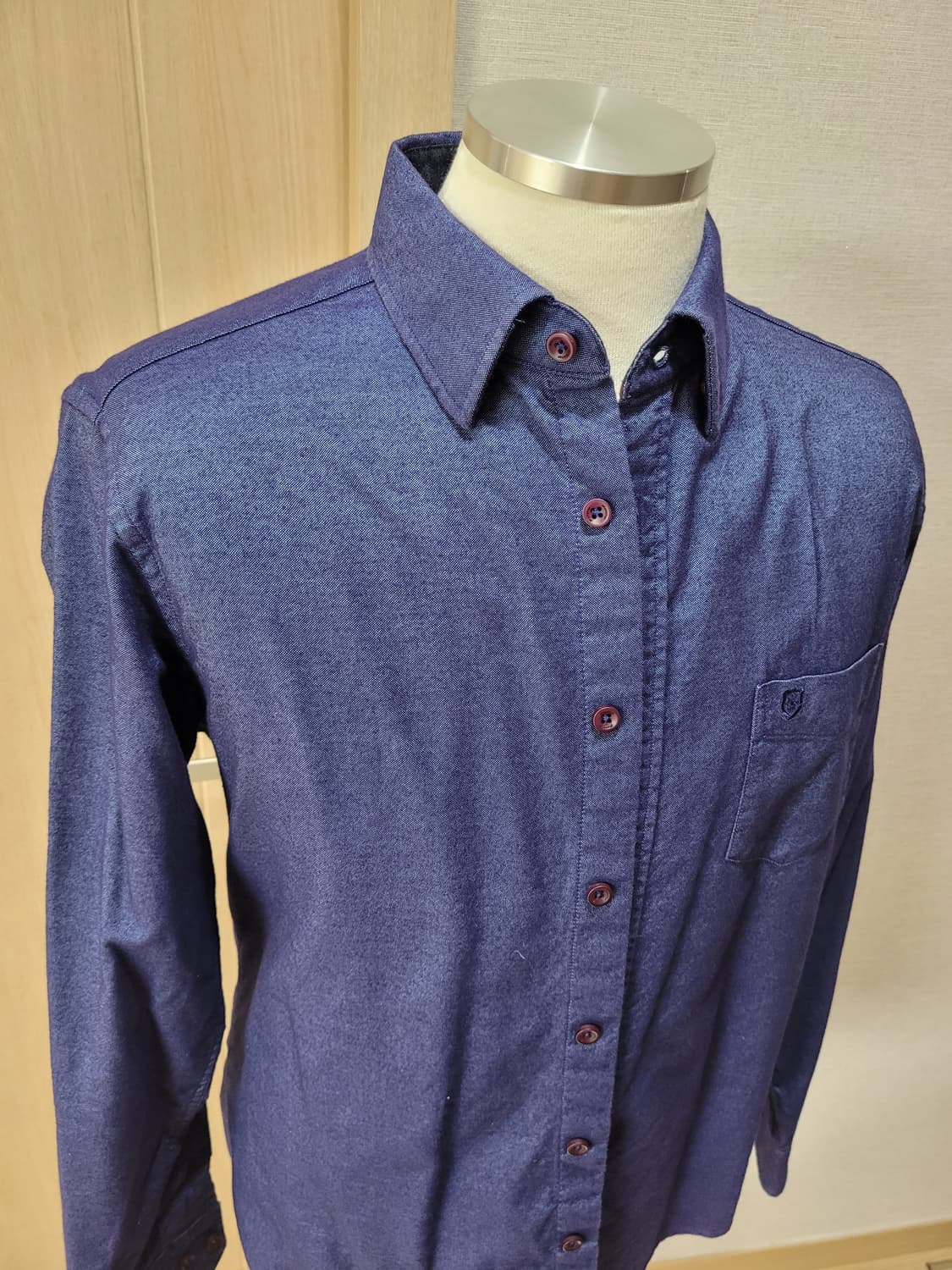 맨스타 Manstar 남자 드레스셔츠 100 블루네이비 상품이미지2