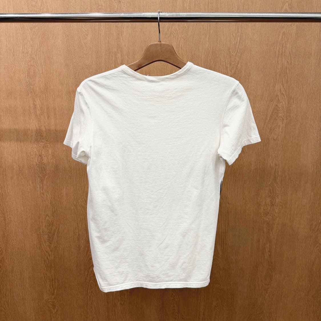 살바토레 페라가모 반팔 티셔츠 빅 로고 프린팅 라운드넥 디테일 화이트 상품이미지3