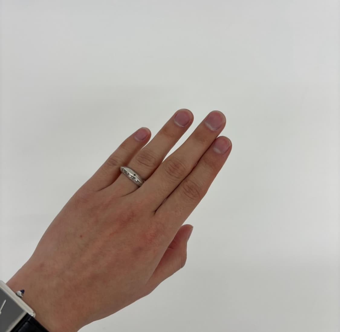 Saad (사드) 레터링 실버 링 상품이미지1