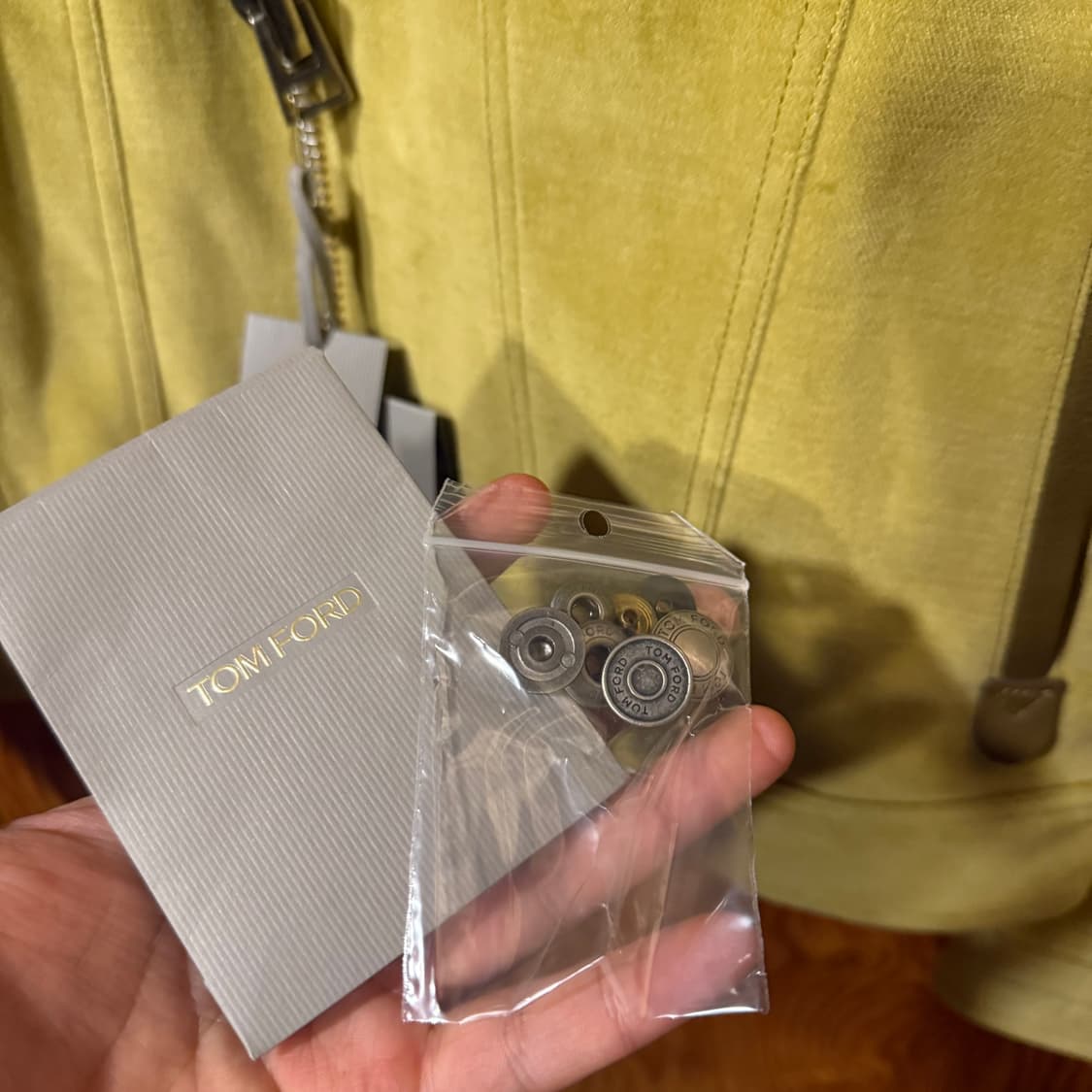 톰포드 올리브 벨벳 레더 트러커 자켓  상품이미지10