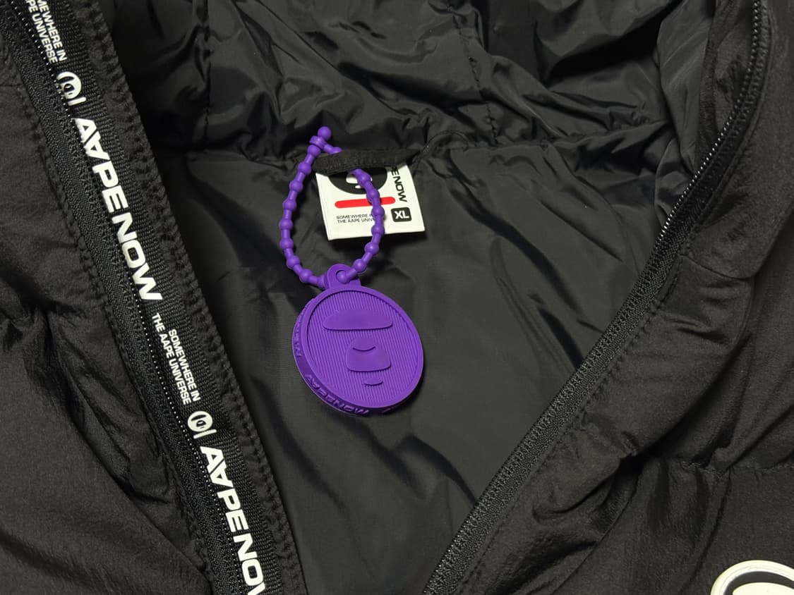 Aape 에이프 29.5인치 나우 다운 자켓 블랙 XL 팝니다 상품이미지4