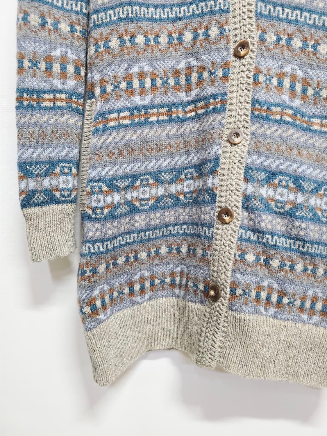 thursdayisland 패턴 롱 가디건 상품이미지3