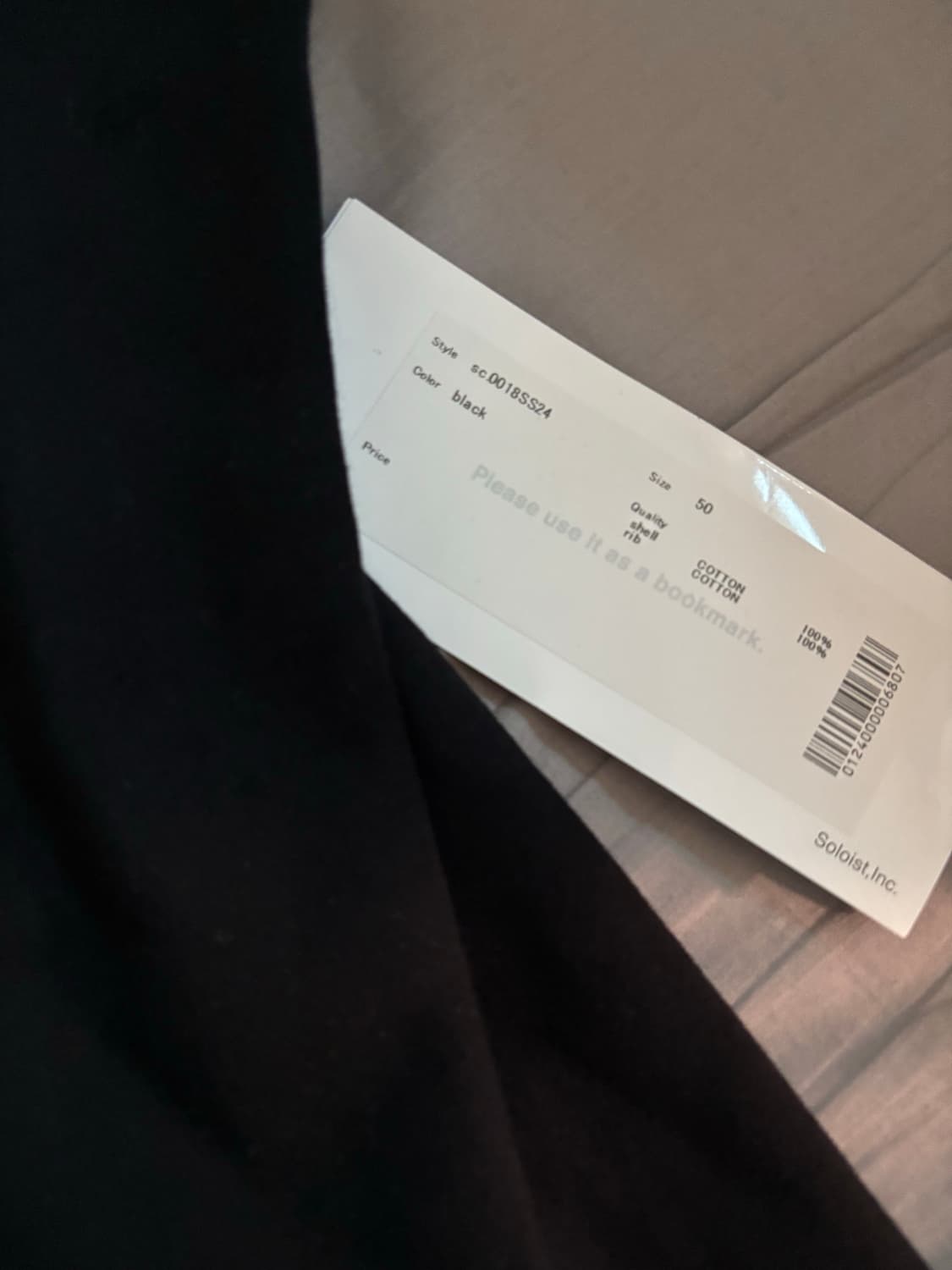 [50] The soloist 후드 블랙 새상품 상품이미지5