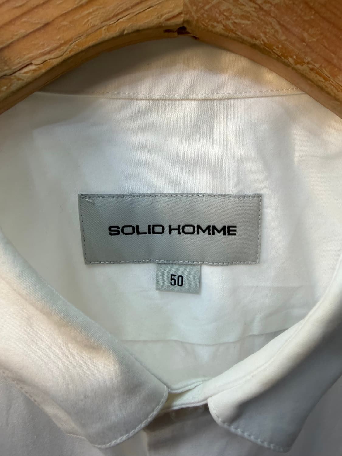 정품) 솔리드옴므 패치워크 셔츠 50(105) 상품이미지6