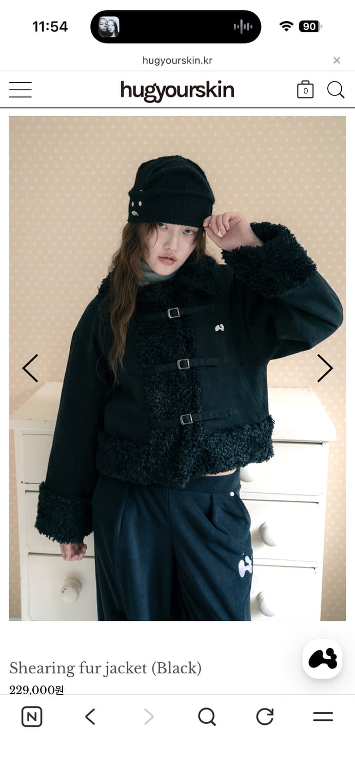 허그유어스킨 퍼자켓 Shearing fur jacket (Black) 상품이미지2