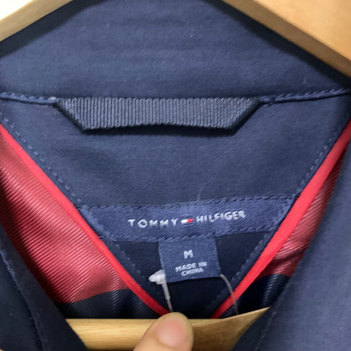 타미힐피거 네이비 트렌치 피코트 M 빈티지 하프코트 상품이미지8