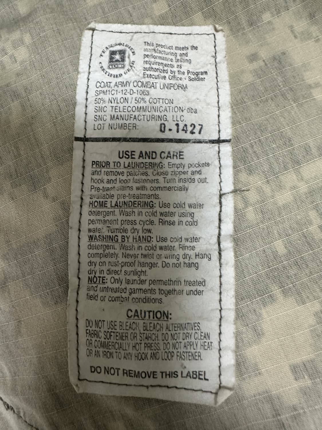 미군 구형 ACU 전투복 상의 (M/R) (L) 상품이미지9