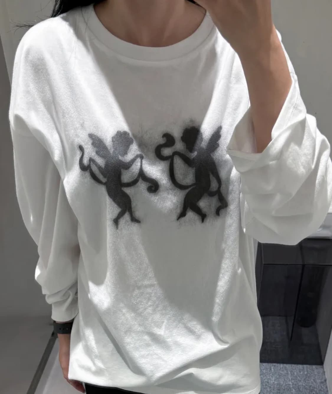 인사일런스 엔젤 그래픽 롱슬리브 M 상품이미지3