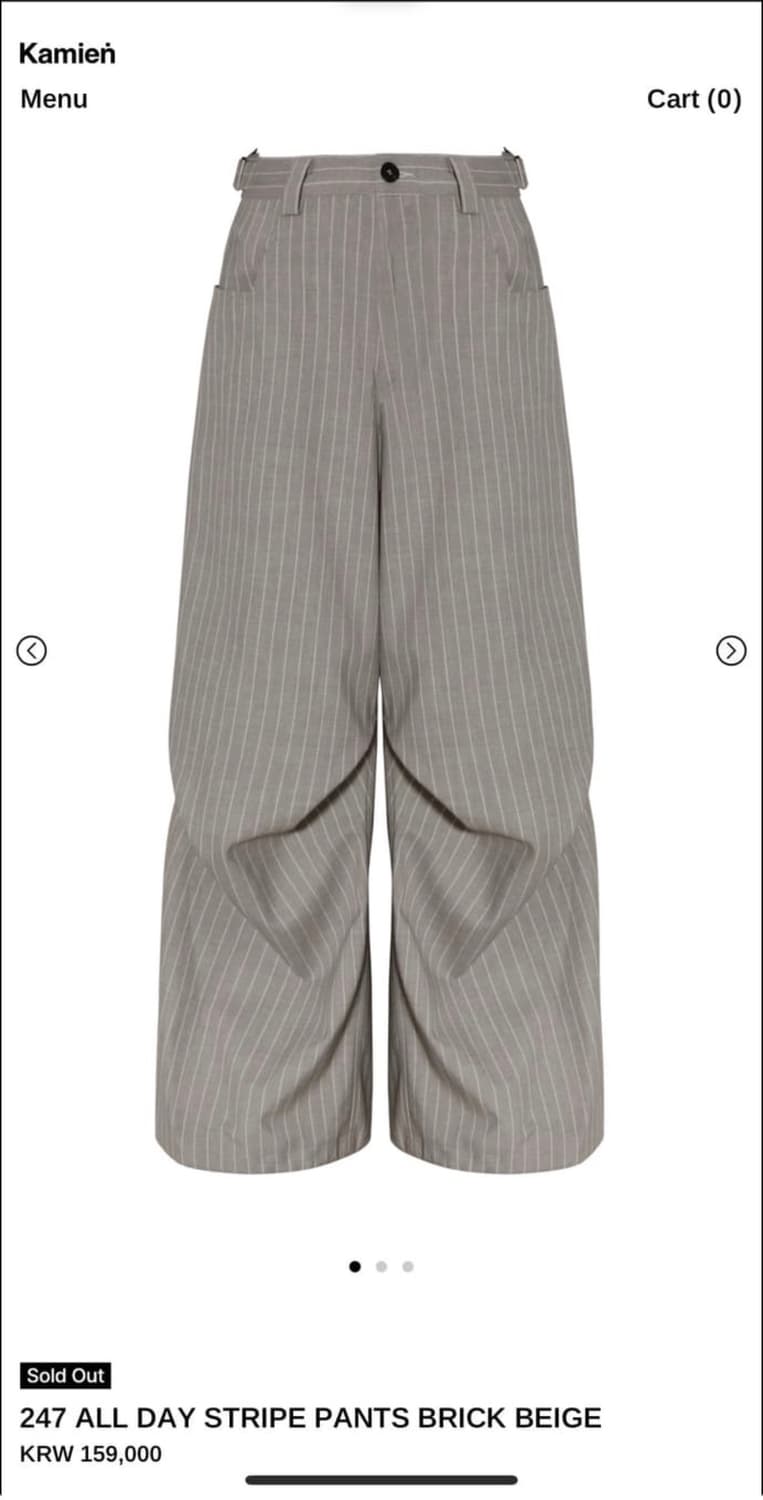 kamien 카미엔 all day stripe pants 상품이미지1