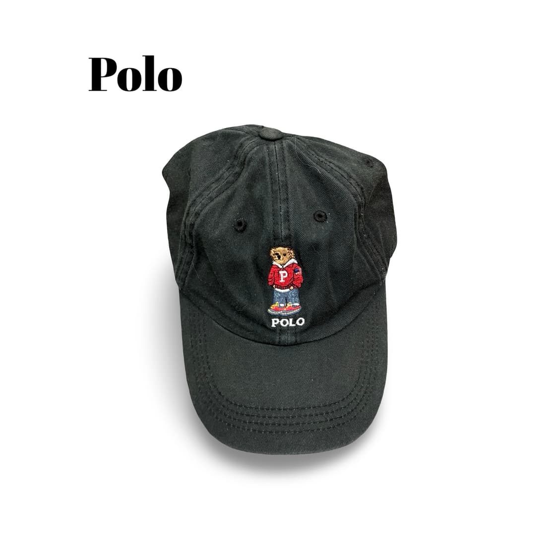 폴로 랄프로렌 블랙 폴로베어 볼캡 상품이미지1
